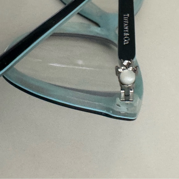 Tiffany & Co Black Turquoise Cat-eye Eyeglasses with Case - Picture 7 of 12